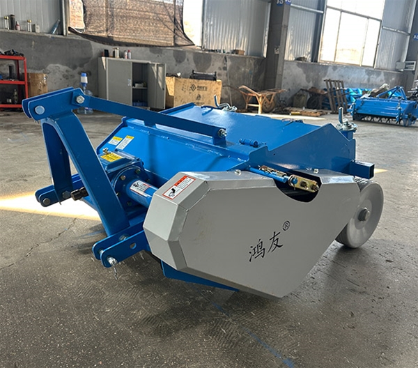 藍(lán)色雙軸甩刀殺秧機